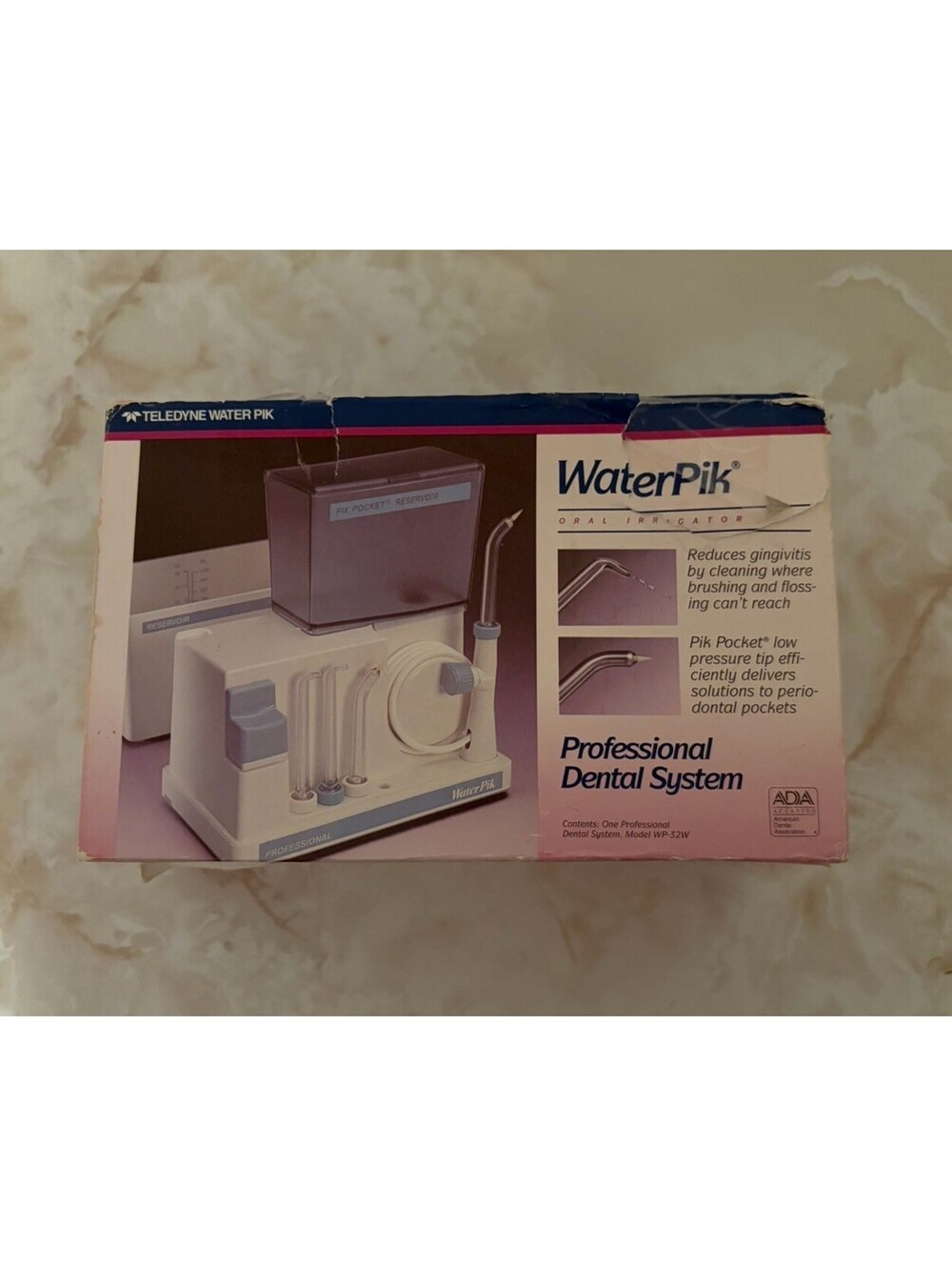Vintage Teledyne WaterPik Professional Dental System Flosser WP-32W New Open Box